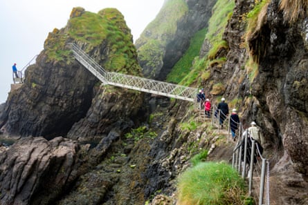 Gobbins cliff path, County Antrim.