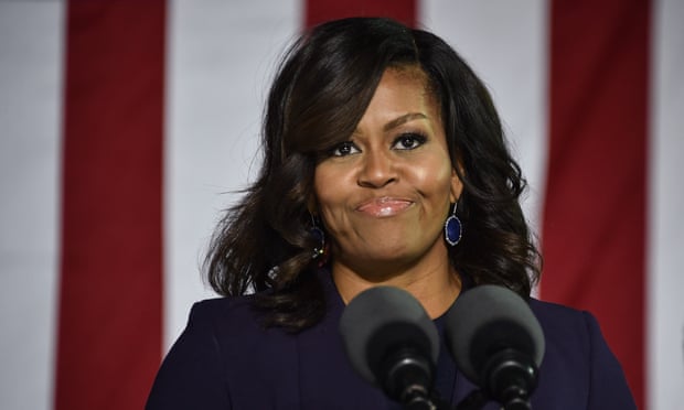  The former Clay County Development Corporation director posted a racist remark against Michelle Obama on Facebook: 'I'm tired of seeing an ape in heels.' Photograph: Nicholas Kamm/AFP/Getty Images