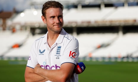 Stuart Broad after announcing his retirement in a TV interview at the Oval on 29 July 2023