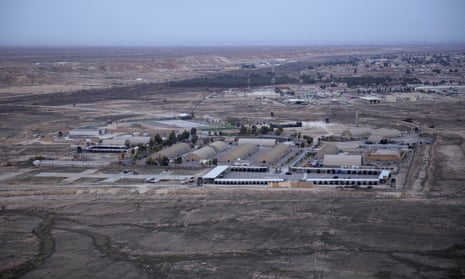 Al-Asad air base in Iraq (pictured) is one of two bases housing US troops that came under under missile attack from Iran on Wednesday. It follows the killing by the US of Iranian general Qassem Suleimani.
