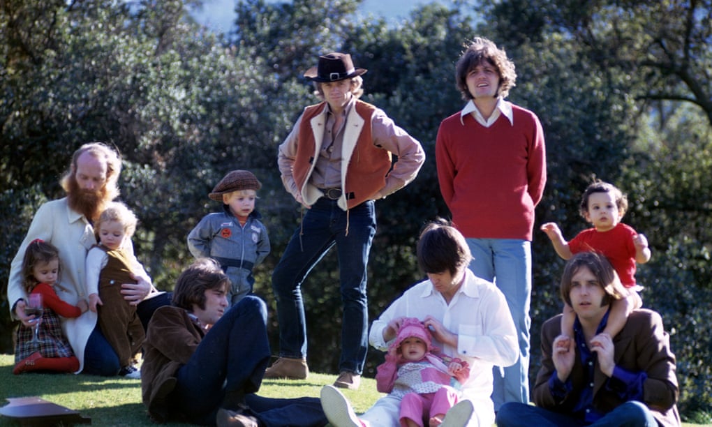 The Beach Boys and children, as seen on the cover of Sunflower in 1970. 