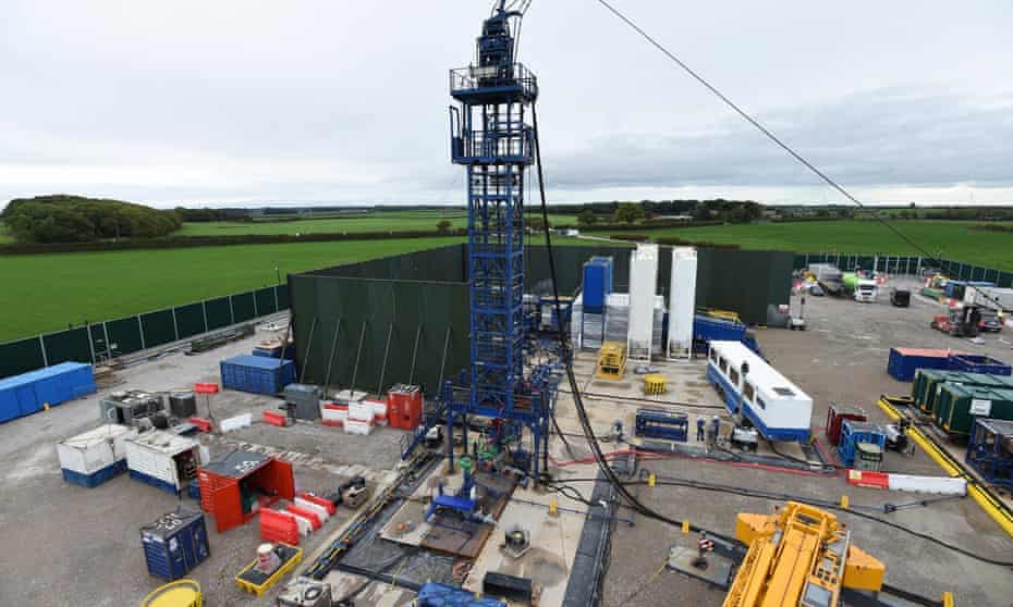 Cuadrilla’s hydraulic fracturing site at Preston New Road shale gas exploration site in Lancashire. 