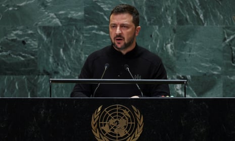 Russia-Ukraine war live: Zelenskyy calls for 'real peace' in UN speech criticising plans that 'ignore suffering of Ukrainians'