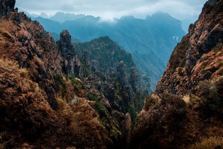 View of mountains in Shennongjia, a world heritage site in Hubei province.