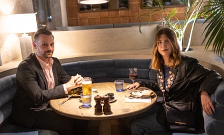 Dining Across The Divide. Michael and Sophia at the Riding House restaurant in Bloomsbury, London. 22/7/25