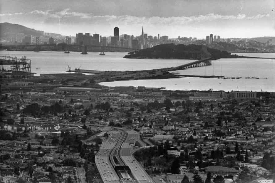 West Oakland, foreground, saw a rise in crack use and violent crime in the 1980s.
