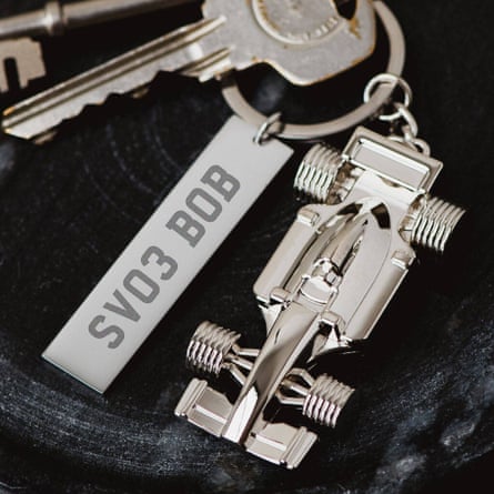 Yeah Boo F1 Gift Personalised Number Plate Formula One keyring