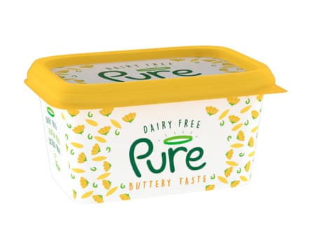 A tub of Pure Dairy Free Buttery Spread 500G