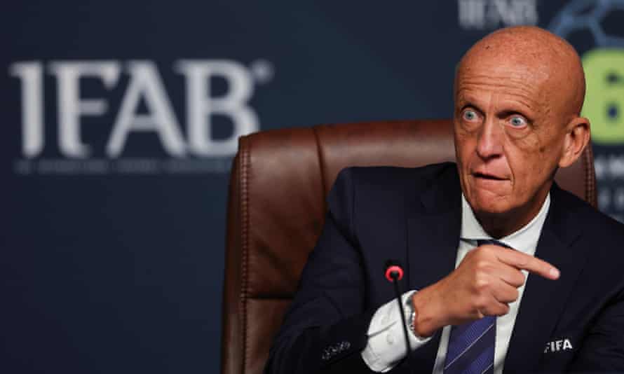 Chair of Fifa’s referees committee Pierluigi Collina