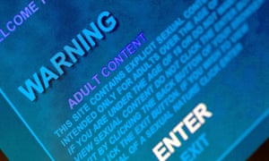 Entrance page for online sex site