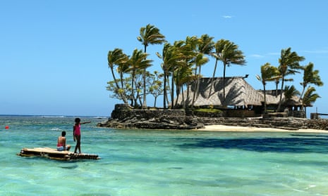 Wicked Walu Island on the resort-studded Coral Coast of Fiji.