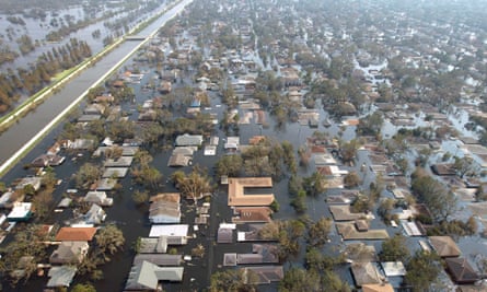 New Orleans homes swamped in 2005 after Hurricane Katrina.