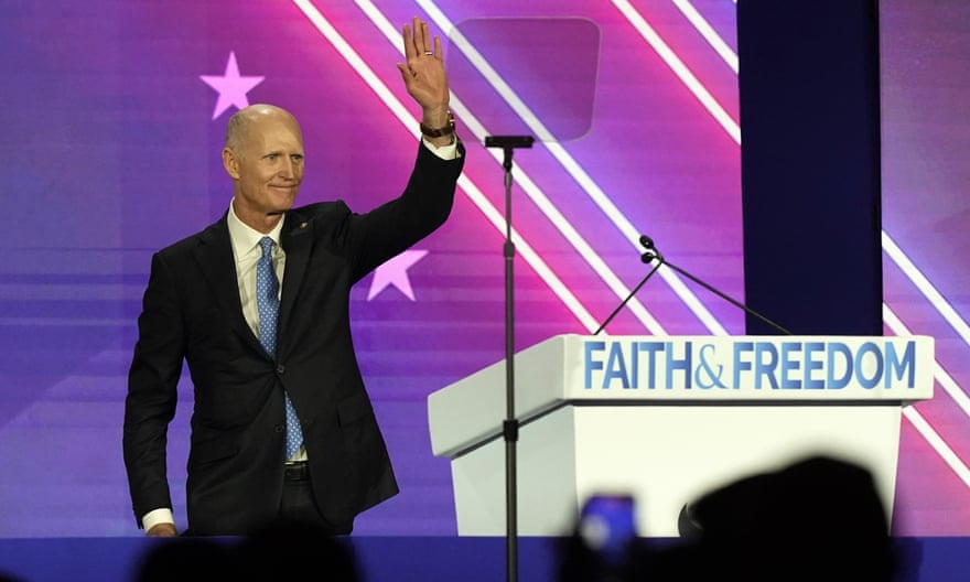Rick Scott at the ‘Road to Majority’ event.