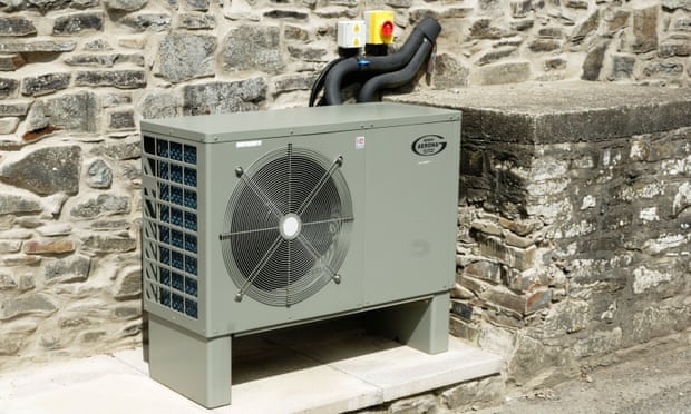 An air source heat pump.