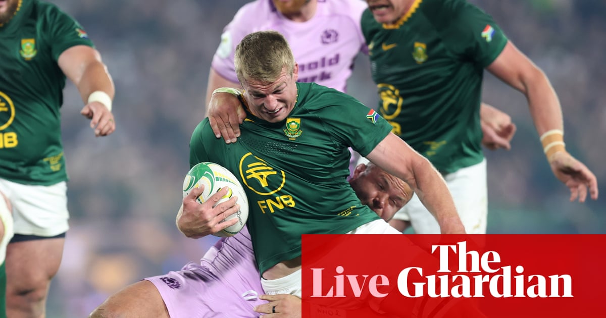 South Africa v Scotland: Nations Championship rugby – live