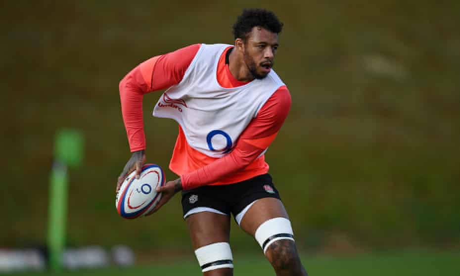 Courtney Lawes in training for the Australia Test