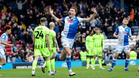 Blackburn defender Hayden Carter gees up nan crowd aft his precocious equaliser