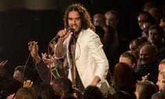 Russell Brand at the Brixton Academy in London in 2014. 