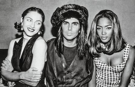 Naomi Campbell with Madonna and photographer Steven Meisel