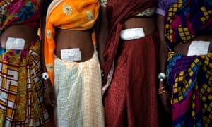 Women, who underwent surgery at a government mass sterilisation camp, at Bilaspur district in Chhattisgarh