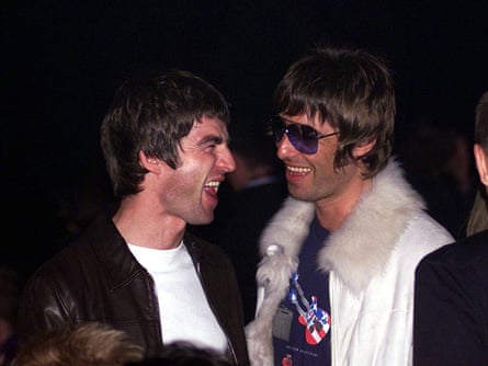 Liam, right, with his brother Noel in 2001.