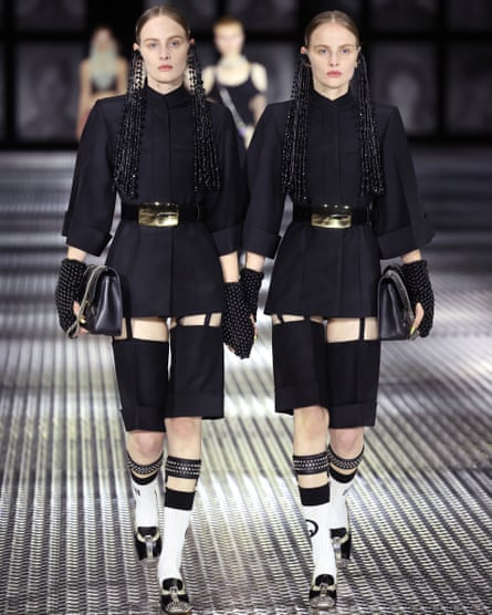 Gucci channels the gothic look at a Milan fashion week Spring/Summer 2023 show in September.