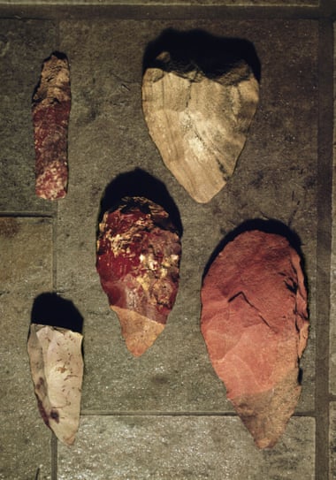 Handaxes from the Middle Palaeolithic era, circa 70,000 BC.