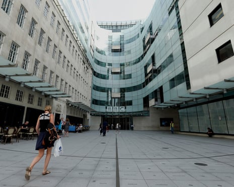 BBC HQ costs<br>File photo dated 16/7/2013 of employees arriving at Broadcasting House, London. The running costs of the BBC's prestigious new headquarters are almost three-times as high as for other comparable buildings in the UK, the Whitehall spending watchdog has disclosed.