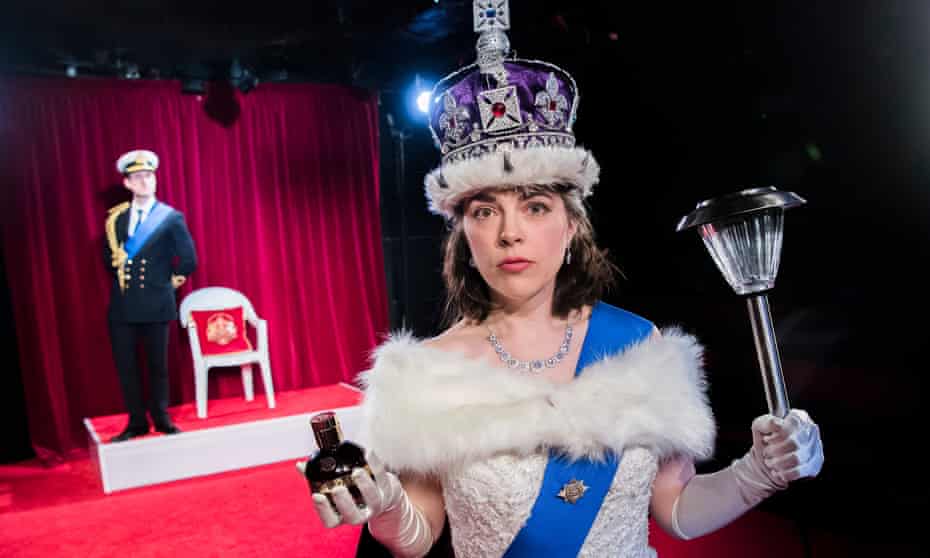 Rosie Holt and Brendan Murphy in The Crown Dual by Daniel Clarkson at King’s Head, London. Directed by Owen Lewis.