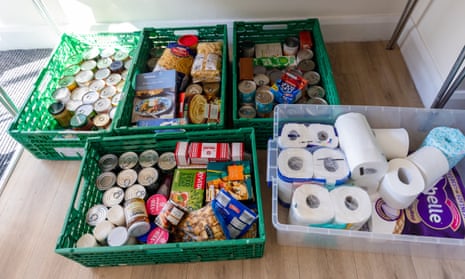 A food bank in Kingston, south-west London
