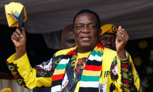 President Emmerson Mnangagwa, at a rally in Murombedzi, a town in the Mashonaland West province of Zimbabwe, in November 2018.