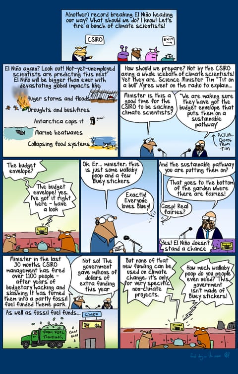 First Dog on the Moon cartoon El Nino, panel 1