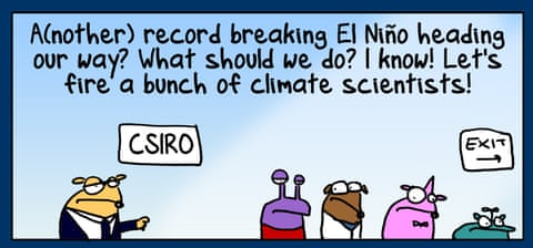 First Dog on the Moon cartoon El Nino, panel 1