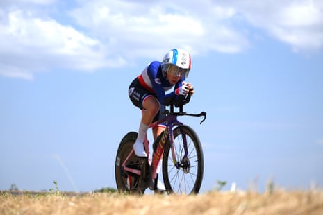 Celia Le Mouel of Ma Petite Entreprise during the time trial.
