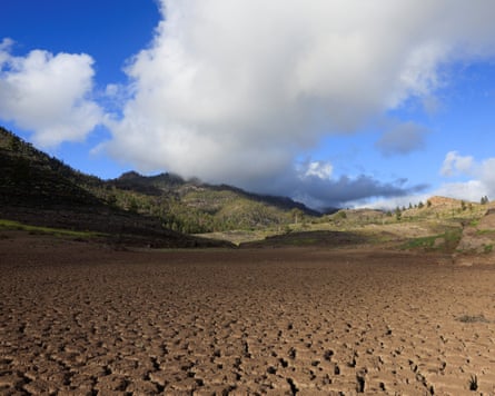 Dry, parched and cracked land