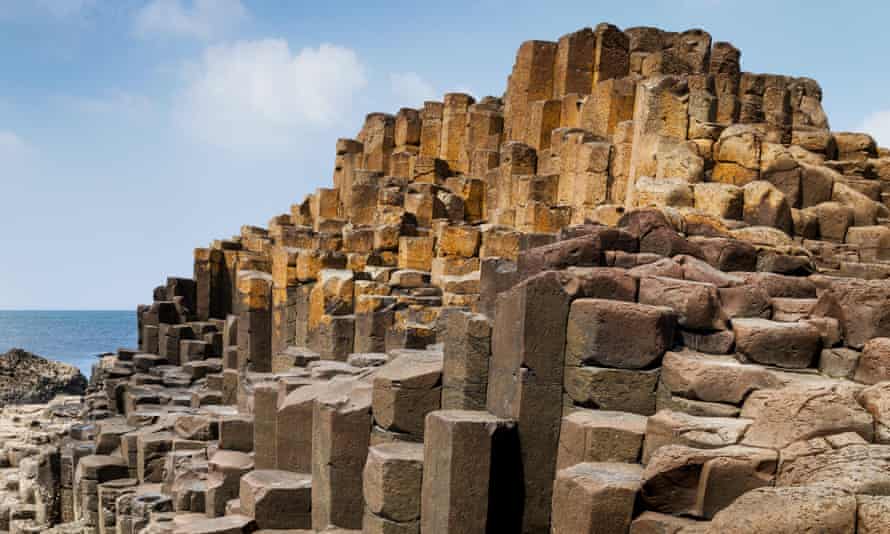 Stairway to heaven … the Giant’s Causeway is a world heritage site and made up of about 40,000 interlocking basalt columns.
