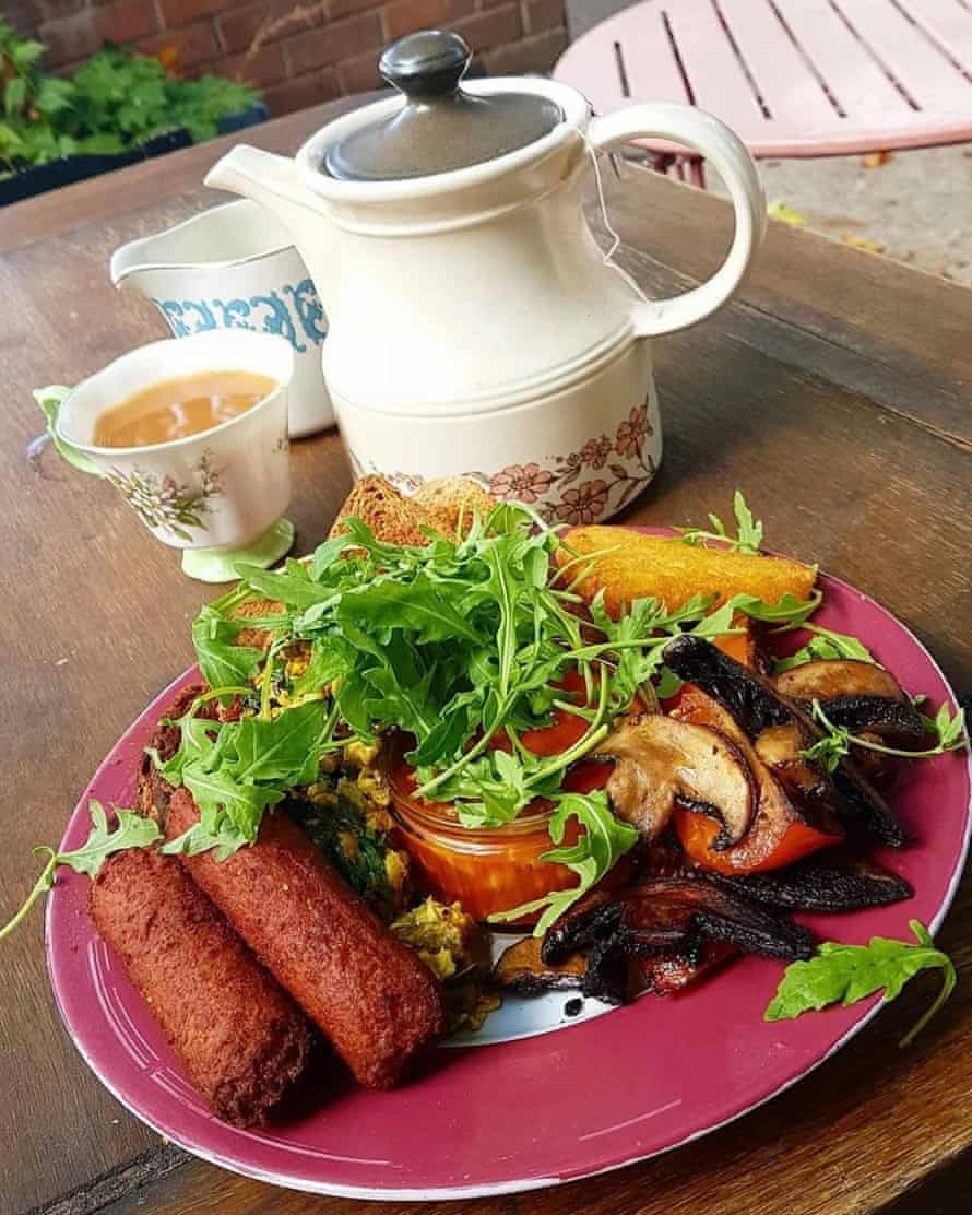 A hangover cure at Crocus Cafe, Nottingham.