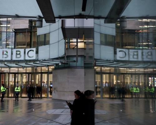 The entrance to BBC Broadcasting House