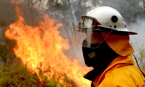 NSW and Qld fires: scores of bushfires continue to burn across Australia, with warnings of ‘bad fire days’ ahead. Firefighters backburn in Colo Heights in Sydney, on Saturday.