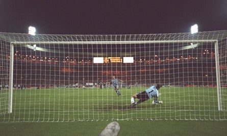 The decisive spot-kick during Euro 96