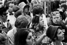 ‘Woodstock was about the weather and the number of people – Monterey was about the music’ … Cass Elliot of The Mamas and the Papas in the audience.