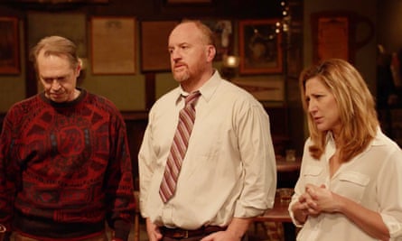Steve Buscemi as Pete, Louis CK as Horace and Edie Falco as Horace’s sister Sylvia in Horace and Pete.