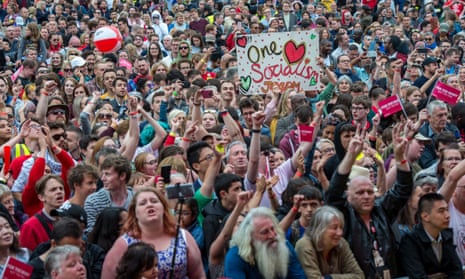 The crowd at Labour Live in London in June