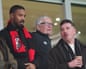 Bill Foley with the co-owner Michael B Jordan at a Bournemouth game in December 2022