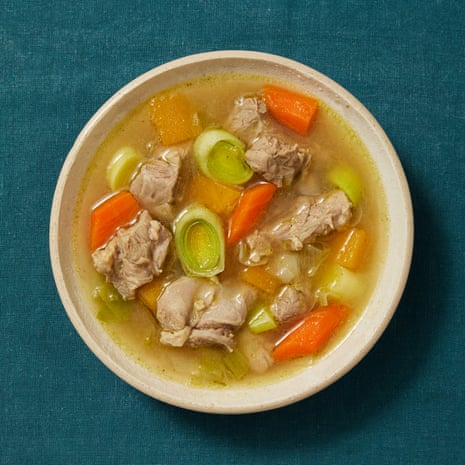 Tommy Heaney’s cawl. In Welsh, the word refers to any soup or broth. In English, it means this traditional Welsh soup, often referred to as cawl Cymreig, and as ‘lobscows’ in areas of north Wales. 