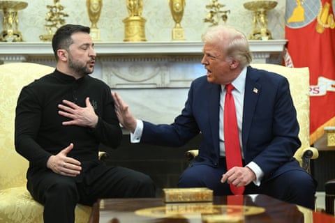 Donald Trump argues with Volodymyr Zelenskyy