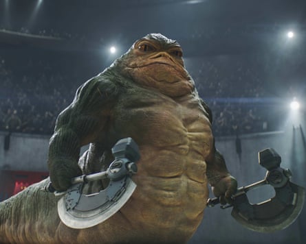 Buff mollusk … Rotta the Hutt inThe Mandalorian and Grogu.