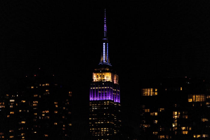 The Empire State Building in New York.