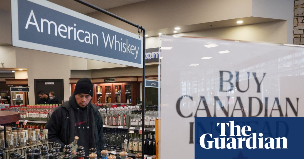 Canadian shop poster helpfully reminding customers which products are *not* part of Trump’s latest economic hostage situation.