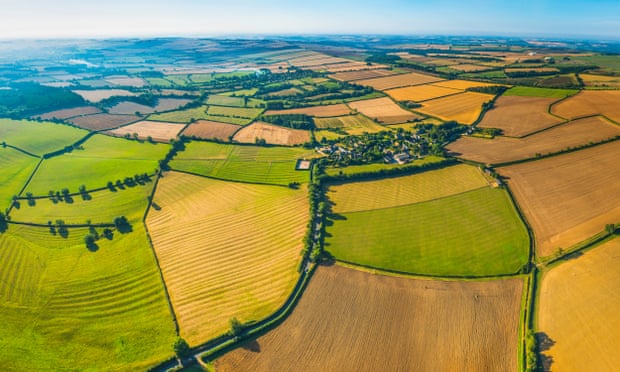 Farmland aerial view